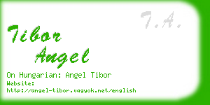 tibor angel business card